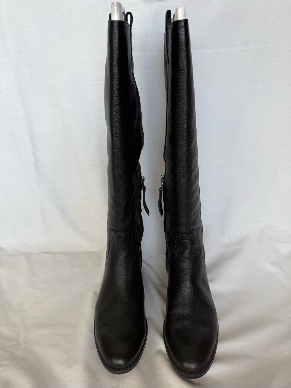 Sam Edelman Prina Studded Leather Riding Boots Size 7.5